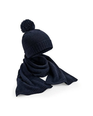 Beechfield B401 - Luxury Soft-Touch Knit Scarf and Beanie Set