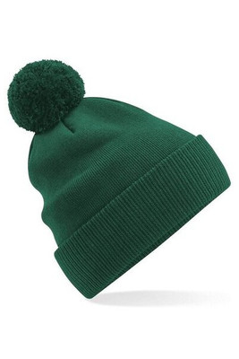Beechfield B450N - Eco-Friendly Organic Cotton Beanie with Multicolour Bobble