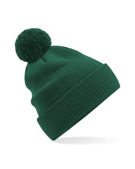 Beechfield B450N - Eco-Friendly Organic Cotton Beanie with Multicolour Bobble