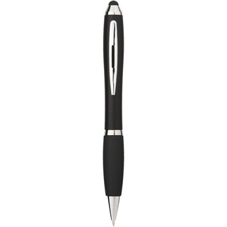 Stylo bille stylet coloré avec grip noir Nash (encre noire) - EgotierPro 106392