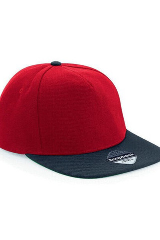 Beechfield B660 - Retro Style Flat Peak Snapback Cap