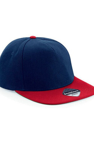 Beechfield B660 - Retro Style Flat Peak Snapback Cap
