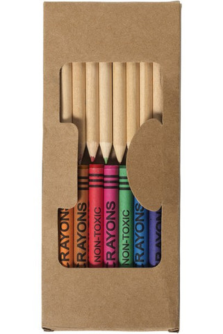 Lucky 19-piece coloured pencil and crayon set - EgotierPro 106788