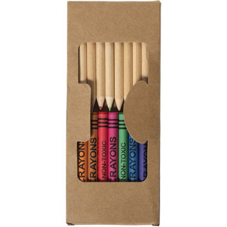 Lucky 19-piece coloured pencil and crayon set - EgotierPro 106788