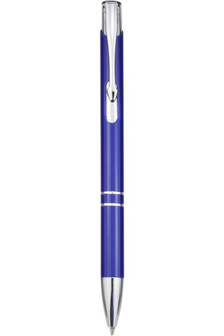 Moneta aluminium click ballpoint pen (blue ink) - EgotierPro 107105