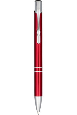 Moneta anodized aluminium click ballpoint pen (blue ink) - EgotierPro 107163