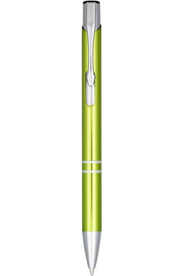 Moneta anodized aluminium click ballpoint pen (blue ink) - EgotierPro 107163