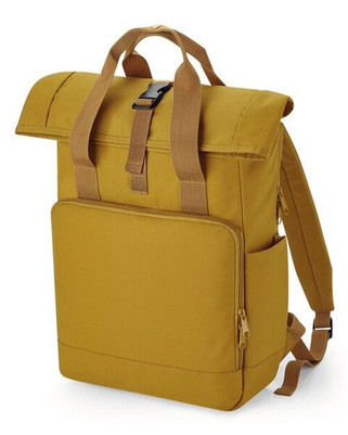 Bagbase BG118L - RECYCLED TWIN HANDLE ROLL TOP LAPTOP BACKPACK