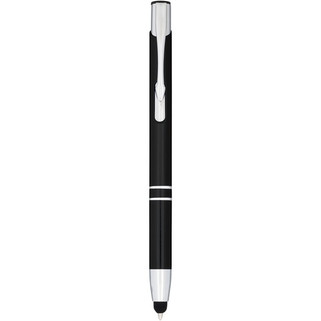 Moneta anodized aluminium click stylus ballpoint pen (blue ink) - EgotierPro 107298