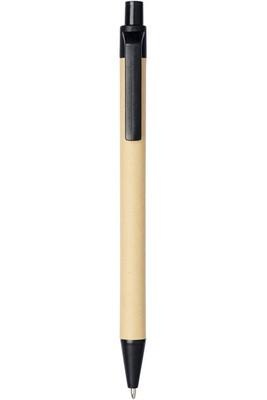 Berk recycled carton and corn plastic ballpoint pen (black ink) - EgotierPro 107384