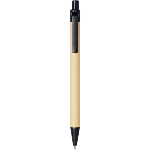Berk recycled carton and corn plastic ballpoint pen (black ink) - EgotierPro 107384