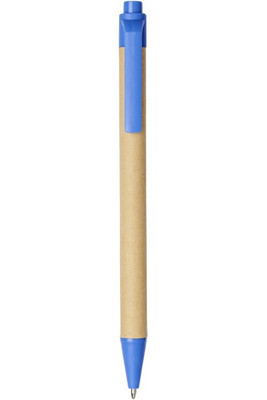 Stylo bille en carton recyclé et plastique de maïs Berk (encre noire) - EgotierPro 107384