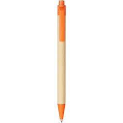 EgotierPro 107384 - Berk recycled carton and corn plastic ballpoint pen