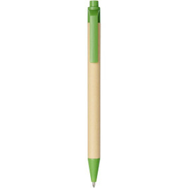 EgotierPro 107384 - Berk recycled carton and corn plastic ballpoint pen