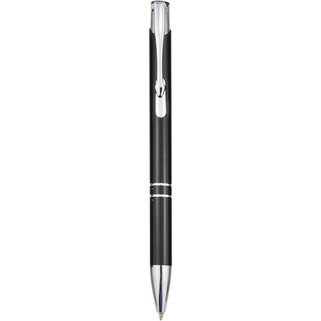 Stylo bille rétractable en aluminium Moneta (encre noire) - EgotierPro 107440
