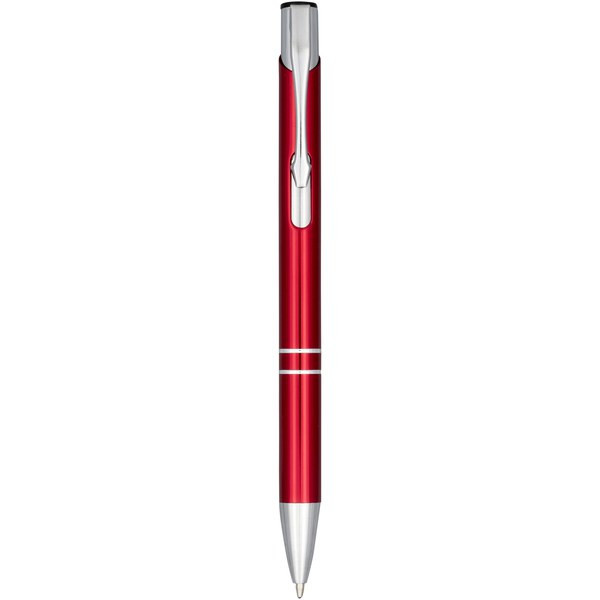 Moneta anodized aluminium click ballpoint pen (black ink) - EgotierPro 107583
