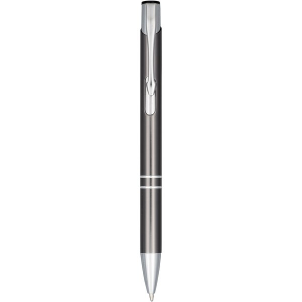 Moneta anodized aluminium click ballpoint pen (black ink) - EgotierPro 107583