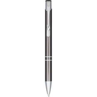 Stylo bille rétractable en aluminium anodisé Moneta (encre noire) - EgotierPro 107583