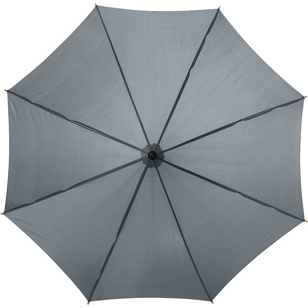 Kyle 23" auto open umbrella wooden shaft and handle - EgotierPro 109048