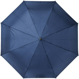 EgotierPro 109143 - Bo 21" foldable auto open/close recycled PET umbrella