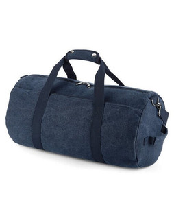 Bagbase BG655 - Premium Vintage Canvas Travel Barrel Bag