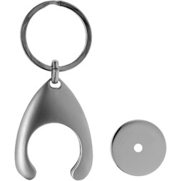 EgotierPro 118092 - Trolley coin holder keychain