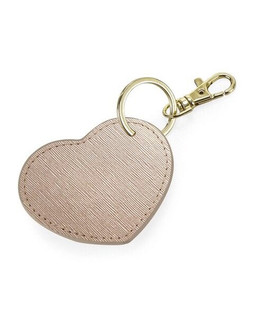 Bagbase BG746 - Elegant Heart-Shaped Leather-Look Key Clip Charm