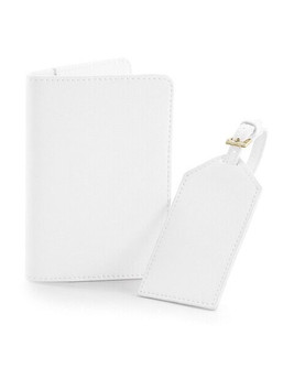 Bagbase BG755 - Luxury Leather Travel Passport and Tag Set