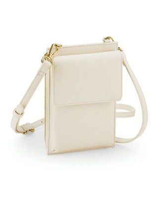 Bagbase BG767 - Luxury Saffiano Leather-Look Crossbody Phone Case