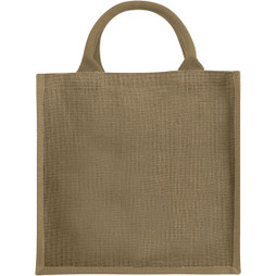 EgotierPro 120134 - Chennai jute tote bag 16L