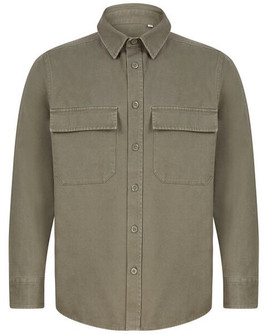 Front row FR54 - Heavyweight Cotton Drill Overshirt with Horn Buttons