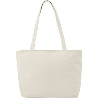 Ningbo 320 g/m² zippered cotton tote bag 15L - EgotierPro 120331