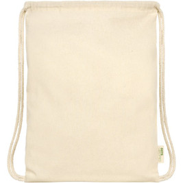 EgotierPro 120490 - Sac à Cordon en Coton Bio GOTS 5L Durable