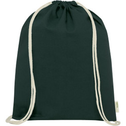 EgotierPro 120490 - Sac à Cordon en Coton Bio GOTS 5L Durable