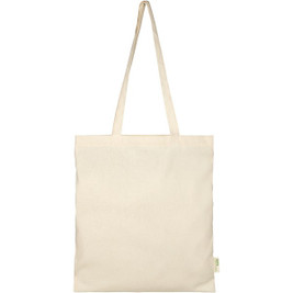 EgotierPro 120491 - Orissa 100 g/m² GOTS organic cotton tote bag 7L