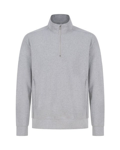 Henbury H842 - Eco-Friendly Unisex Zipped Neck Sweatshirt