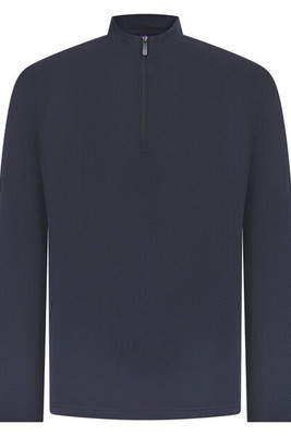 Henbury H862 - Performance Zip Neck Top with Fleece Lining