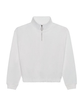 JUST HOODS BY AWDIS JH037 - Women's Cropped Funnel Neck 1/4 Zip Sweatshirt