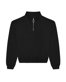 JUST HOODS BY AWDIS JH037 - Womens Cropped Funnel Neck 1/4 Zip Sweatshirt