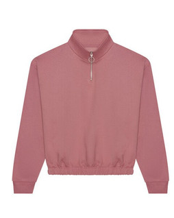 JUST HOODS BY AWDIS JH037 - Womens Cropped Funnel Neck 1/4 Zip Sweatshirt