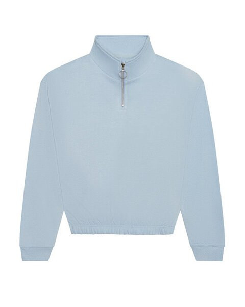 JUST HOODS BY AWDIS JH037 - Women's Cropped Funnel Neck 1/4 Zip Sweatshirt