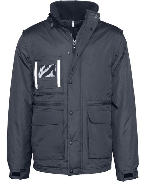 Kariban WK6106 - Versatile Workwear Parka with Detachable Sleeves