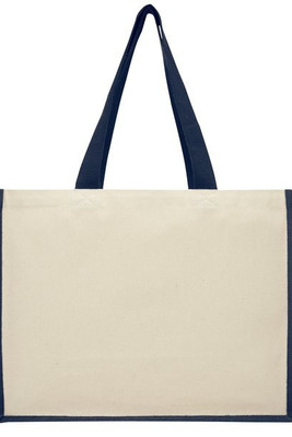 Varai 320 g/m² canvas and jute shopping tote bag 23L - EgotierPro 210701