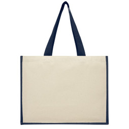 EgotierPro 210701 - Varai 320 g/m Canvas und Jute Einkaufstasche 23L