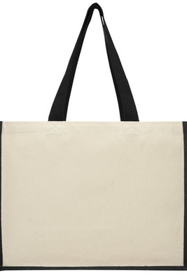 Varai 320 g/m² canvas and jute shopping tote bag 23L - EgotierPro 210701