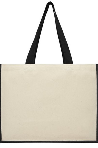 Varai 320 g/m² canvas and jute shopping tote bag 23L - EgotierPro 210701