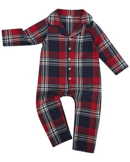 Larkwood LW74 - Premium Cotton Flannel Tartan Onesie