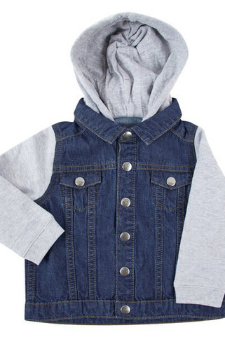 LARKWOOD LW750 - DENIM JACKET WITH HOOD