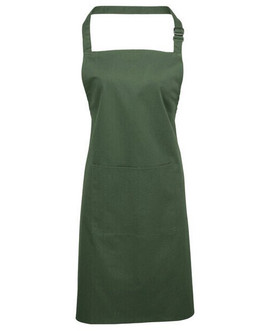 Premier Workwear PR154 - Durable Polyester-Cotton Bib Apron with Pocket