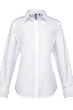 Premier Workwear PR307 - Womens Premium Long Sleeve Poplin Shirt